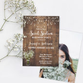 Baby's Breath Sweet-uitnodiging voor zestien verja