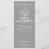 Baby's Breath Trouwprogramma's Programmakaart (Achterkant)