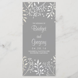 Baby's Breath Trouwprogramma's Programmakaart