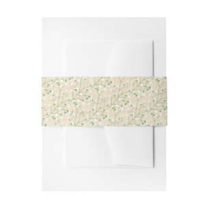 Baby's Breath Waterverf Boho Chic Doop Huwelijk Uitnodigingen Wikkel