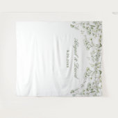 Baby's Breath Wedding Achtergrond Wandkleed (Voorkant (horizontaal))