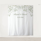 Baby's Breath Wedding Achtergrond Wandkleed (Voorkant)