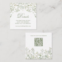 Baby's Breath Wedding Details Website QR-code