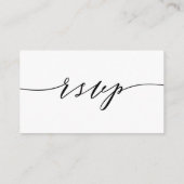 Baby's Breath Wedding RSVP Online Enc Informatiekaartje (Achterkant)