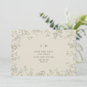 Baby's Breath Wedding Save The Date (Staand voorkant)