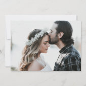 Baby's Breath Wedding Save the Date Foto Terug (Achterkant)