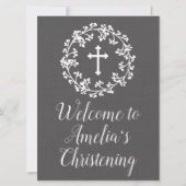 Baby's-Breath Welcome Sign Kaart (Voorkant)