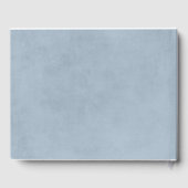 Baby's Breath White en Dusty Blue Wedding Gastenboek (Achterkant)