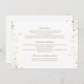 Baby's Breath White Wedding Details - Informatie Informatiekaartje (Voorkant / Achterkant)