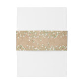 Baby's Breath Witte Bloemen Rustieke Boho Bruiloft Uitnodigingen Wikkel (Achterkant Voorbeeld)