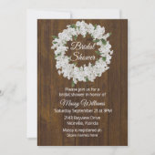 Babys Breath Wreath Bridal Shower Kaart (Voorkant)