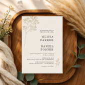 Baby's Breathe Wedding Kaart