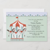 Baby's Carrouseluitnodiging Kaart (Voorkant)