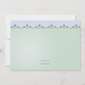 Baby's Carrouseluitnodiging Kaart (Achterkant)