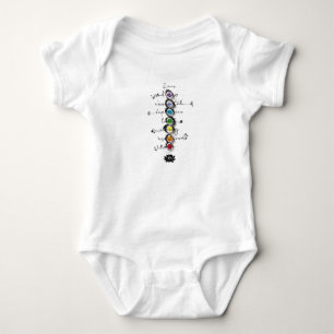 Baby's Chakra Positieve Affirmatie bodysuit! Romper