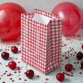 Baby's Cherry First Red Gingham Birthday Tissuepapier