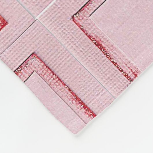 Baby's deken, Teddy beer, Roze Fleece Deken (Hoek)