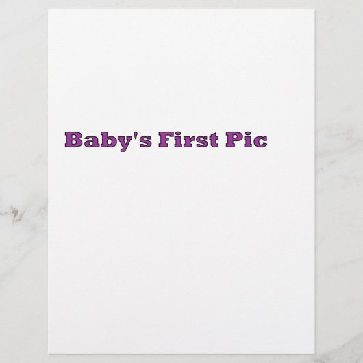 Baby's eerste Afbeelding Het museum Zazzle Gifts Flyer (Voorkant)