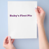 Baby's eerste Afbeelding Het museum Zazzle Gifts Flyer (Hand)