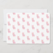 Baby's eerste alpaca-verjaardagsfeestje met foto kaart (Achterkant)