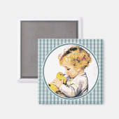 Baby's eerste  baby-jongen magneet (Voorkant / Achterkant)