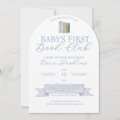 Baby's eerste boek Club Baby shower uitnodiging (Achterkant)