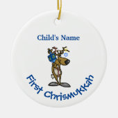 Baby's eerste Chrismukkah Ornament past het aan! (Voorkant)