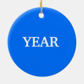 Baby's eerste Chrismukkah Ornament past het aan! (Achterkant)