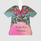 BABY'S EERSTE CHRISTMAS FOTO TEMPLATE CERAMIC ORNA ORNAMENT (achterkant)