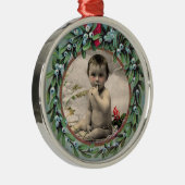 BABY'S EERSTE CHRISTMAS FOTO-TEMPLATE METALEN ORNAMENT (Rechts)