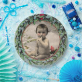 BABY'S EERSTE CHRISTMAS MISTLETOES FOTO-TEMPLATE PAPIEREN BORDJE (Feest)