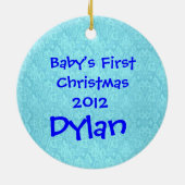 BABY'S EERSTE CHRISTMAS NOAHS ARK ORNAMENT (Achterkant)