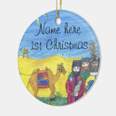 baby's eerste Christmas-ornament Keramisch Ornament (Links)