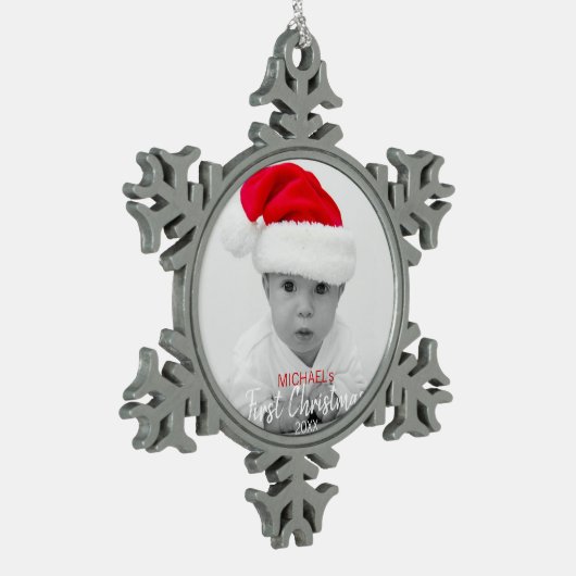 BABY's EERSTE CHRISTMAS Red Tree Ornament | FOTO (Links)