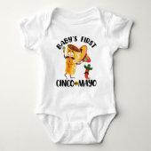 Baby's eerste Cinco De Mayo Baby Romper (Voorkant)
