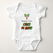 Baby's eerste Cinco De Mayo Romper (Voorkant)