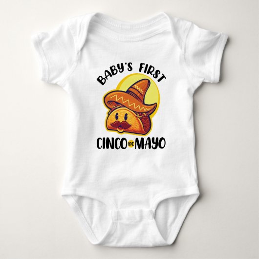 Baby's Eerste Cinco de Mayo Romper (Voorkant)