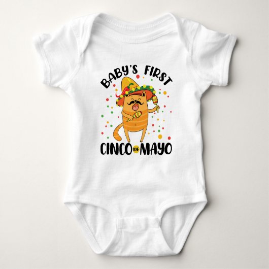 Baby's Eerste Cinco de Mayo Romper (Voorkant)