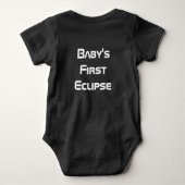 Baby's eerste clipse zonnepanelen 2024 baby shirt (Achterkant)