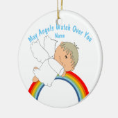 Baby's Eerste Communie, Baptisme, Godchild PHOTO Keramisch Ornament (Links)