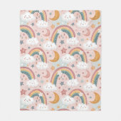 Baby's eerste deken Pastelregenbogen & Knuffels (Voorkant)