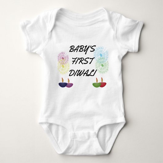 BABY'S EERSTE DIWALI BABY BODYSUIT (Voorkant)