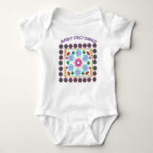 BABY'S EERSTE DIWALI RANGOLI BABY BODYSUIT (Voorkant)