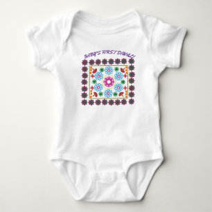 BABY'S EERSTE DIWALI RANGOLI BABY BODYSUIT