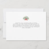 Baby's eerste eenvoudige kerstvakantie geboorte aankondiging (Achterkant)