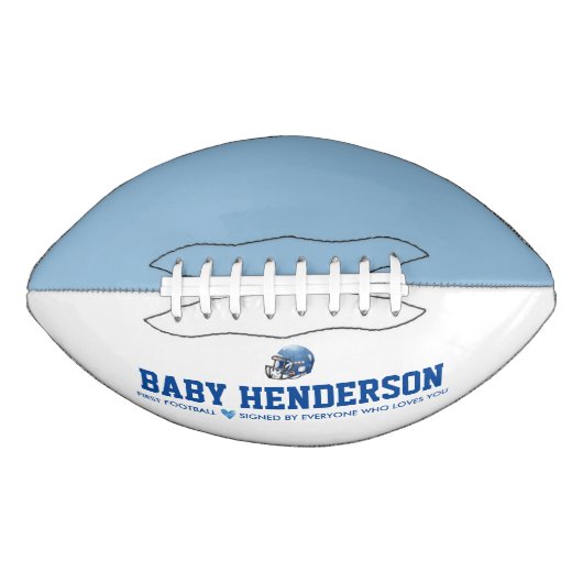 Baby's Eerste Football Baby shower Prop (Voorkant)