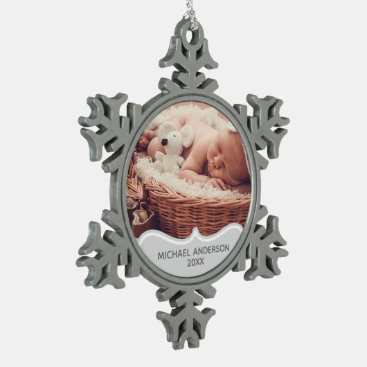 Baby's |Eerste FOTO Keepsake Christmas Ornament (Links)