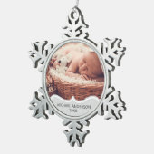 Baby's |Eerste FOTO Keepsake Christmas Ornament (Rechts)