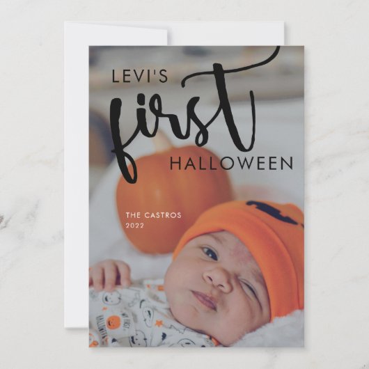 BABY'S EERSTE FOTOCARD KAART (Voorkant)