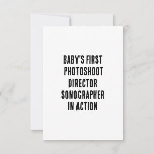 Baby's eerste fotoshoot regisseur - Sonograaf Bedankkaart